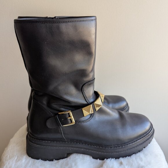 Michael Kors Layton Studded Leather Boot - Picture 3 of 9